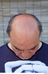 Head Man White Sports Average Bald Street photo references